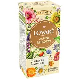 Чай Lovare Tisanes Alpine Meadow бленд трав'яного чаю з плодами та квітами 36 г (24 шт. х 1.5 г)