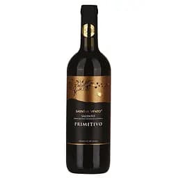 Вино Sasso al Vento Primitivo IGT Salento, красное, полусухое, 14%, 0,75 л