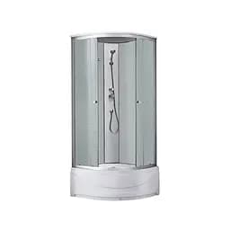 Душевой бокс Kroner KRP Enzo – WD.C.T.F. 90x90 см CV029571, Хром матовый, матовый, хром матовый