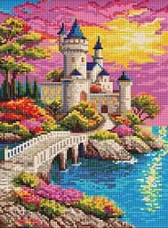 Алмазна мозаїка на підрамнику Казковий світанок 30x40 см AMO20395