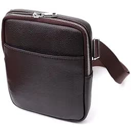 Мужская вертикальная сумка из натуральной кожи Vintage 17х21х3,5 см sum0027473