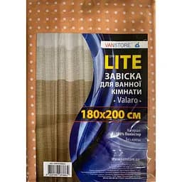 Шторка для ванной VanStore Valaro с узором 200 x 180 см (63019)