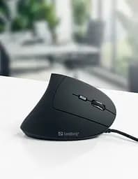 Мишка Sandberg Wired Vertical Mouse Pro 2400 dpi6 кнопок 1.5м чорна - мініатюра 6