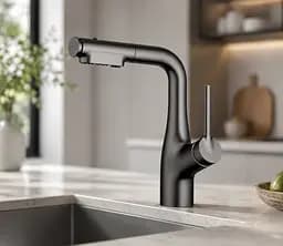 Кран / змішувач Faucet CR-8429 Багатофункціональний метал / Змішувач для миття / Кран-змішувач для кухні Графіт матовий