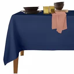 Набір скатертина з серветками Cosas Dark Blue & Copper 140х180 см (Set_ClDarkBlue_35SerBrick)