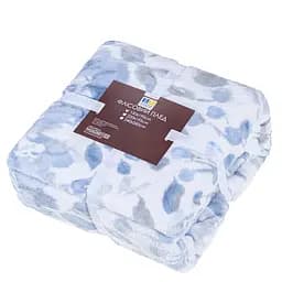 Плед флисовый Home Linе 150х195 см голубой (192052)