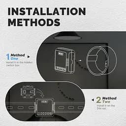 Розумне реле Zigbee Moes ZM-104-M Tuya Smart Switch 10 А - мініатюра 5