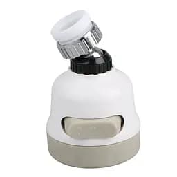 Насадка-аератор на кран MasterTool Water Saver 360 водозбережувач, гнучкий білий
