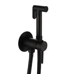 Набір гігієнічного душу прихованого монтажу Frap F7505-6, чорний, Чорний матовий