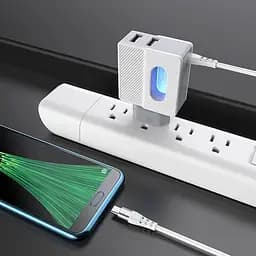 Зарядний адаптер Hoco C75 Imperious DC5V 2.4 A EU штекер подвійний USB вихід - мініатюра 3