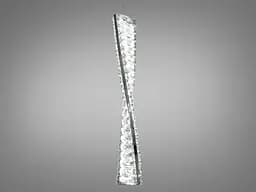 Стильный дизайнерский светодиодный светильник подвес, 15 Вт, хром