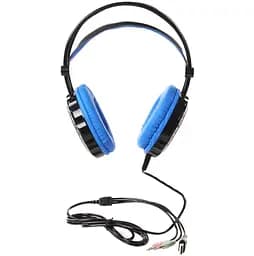 Ігрові навушники з мікрофоном Jedel GH217 Balck-Blue - мініатюра 2