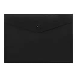 Папка-конверт на кнопці Buromax А4 матовий пластик чорна (BM.3925-01)