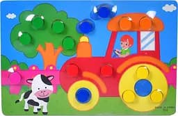 Деревянная игрушка Пазлы, 15 деталей, 22.5x15x1.5 см (в ассортименте)