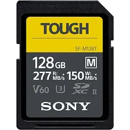 Карта пам'яті Sony 128GB SDXC C10 UHS-II U3 V60 R277/W150MB/s Tough (SFM128T.SYM)