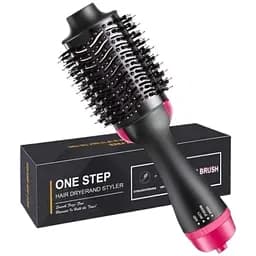 Фен-гребінець Ramindong One Step WM-001 електричний Black Pink (10703)