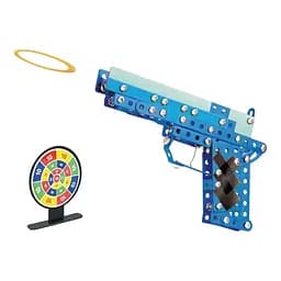 Конструктор Металл Пистолет, мишень, резинки, наклейки, (В ассортименте)