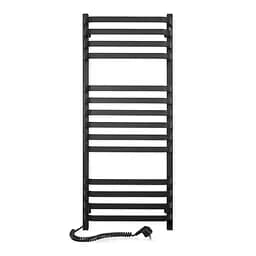 Електрична рушникосушка Navin Stugna 480x1200 Sensor ліва чорний муар 12-028153-3680, Чорний матовий, Ліве, Електронний