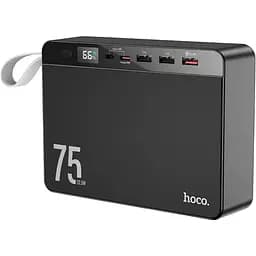 Зовнішній акумулятор HOCO J94 Overlord 22.5W fully compatible power bank(75000mAh) Black (6931474779175)