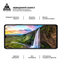 Захисне скло на ZTE Blade A72s з олеофобним покриттям, Pro, повне проклеювання, антистатичний і пиловідштовхуючий шар, 9H, самоклеючеся, 2.5D, на весь екран, антистатичний клей, ArmorStandart (ARM68739) - мініатюра 5