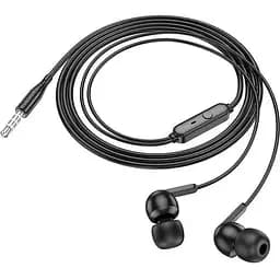 Дротові навушники Hoco M124 Wide universal earphones with microphone, 3.5mm, 1.2m, black