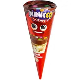 Вафельный рожок ANL Minicco Hazelnut с фундуком 25 г