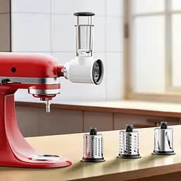 Насадка-подрібнювач-ломтерізка для міксера Kitchenaid, насадки-подрібнювачі Cofun для міксера Kitchenaid, насадка-терка для сиру - мініатюра 2