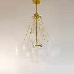 Підвісна люстра Friendlylight Bulb Gold FL5208 - мініатюра 2