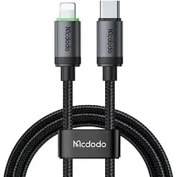 Кабель Mcdodo USB-C to Lightning 36W Cable with Charging Light 1 м Черный