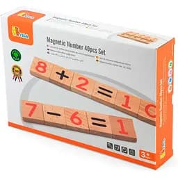 Набір магнітних цифр і знаків Viga Toys 40 шт. (50591)