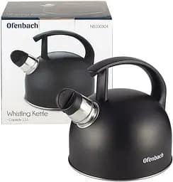 Чайник Magic Kettle зі свистком чорний матовий Ofenbach 1.5 л kuh0011112 - мініатюра 4