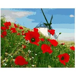 Раскраска по номерам ArtStory Мельница (40х50) (AS1046)