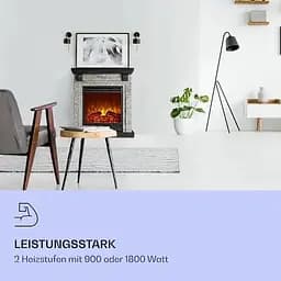 Електричний камін Klarstein Etna 1800W до 36 м² (10035043) - мініатюра 3
