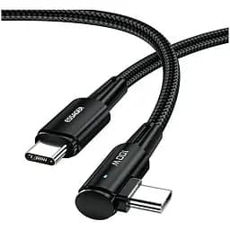 Дата кабель USB-C to USB-C 3.0m 100W 90° corner black Essager (EXCTT1-CGWTC01)
