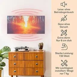 Інфрачервоний обігрівач Klarstein Wonderwall Air Art Infinite (10035173) - мініатюра 6