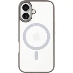 Чохол TPU+PC Blueo Skin Friendly Frosted with MagSafe для Apple iPhone 16, 6.1 Сірий
