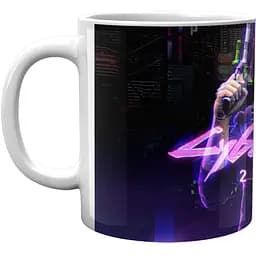 Кружка GeekLand Cyberpunk 2077 Киберпанк 2077 Постер с розовым названием CY 02.570