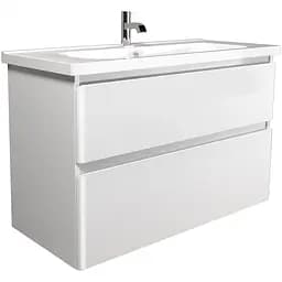 Тумба Мойдодир Палермо 100-U з умивальником ID-100 Білий