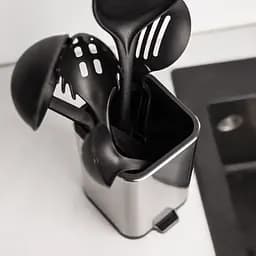 Органайзер для кухонного приладдя МВМ My Home, нержавіюча сталь (KP-66 SS/BLACK) - мініатюра 6