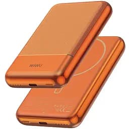 Портативний ЗП Power Bank WIWU P089 Seraph PD20W з Бездротовий зарядний пристрій 10000 mAh Orange - мініатюра 2