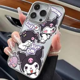 Силіконовий чохол Kuromi (Sanrio) для iPhone 15 Plus - мініатюра 2