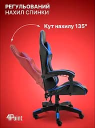 Крісло геймерське 4Points DL синє - мініатюра 7