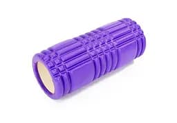 Масажний ролик EasyFit Grid Roller 33 см v.1.0 Фіолетовий (EF-2019-V)