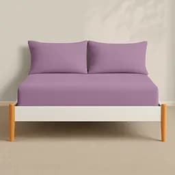 Простирадло Cosas на резинці фланель 80х190х25 amethyst, бузок (Flannel_28Amethyst_80x190x25) - мініатюра 4