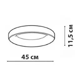 Стельовий світильник Friendlylight Rim 45 LED 3000K Black FL2091 - мініатюра 6