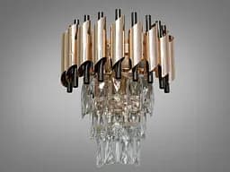 Шляхетно красивий, сучасний кришталевий настінний світильник