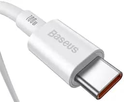 Кабель Baseus Superior Series Fast Charging Cable Type-C to Type-C 100W 2m CATYS-C02 White - мініатюра 2
