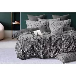 Комплект постільної білизни Soho Lounge Centro Graphite Євро 200x230 см графіт з сірим (A130152)