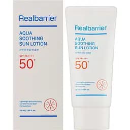 Увлажняющий солнцезащитный лосьон Real Barrier Aqua Soothing Sun Lotion SPF50+PA++++ 50 мл