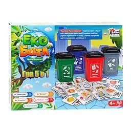Настільна дитяча гра 4FUN Game Club Еко Батл: Чиста планета 5 в 1 25045